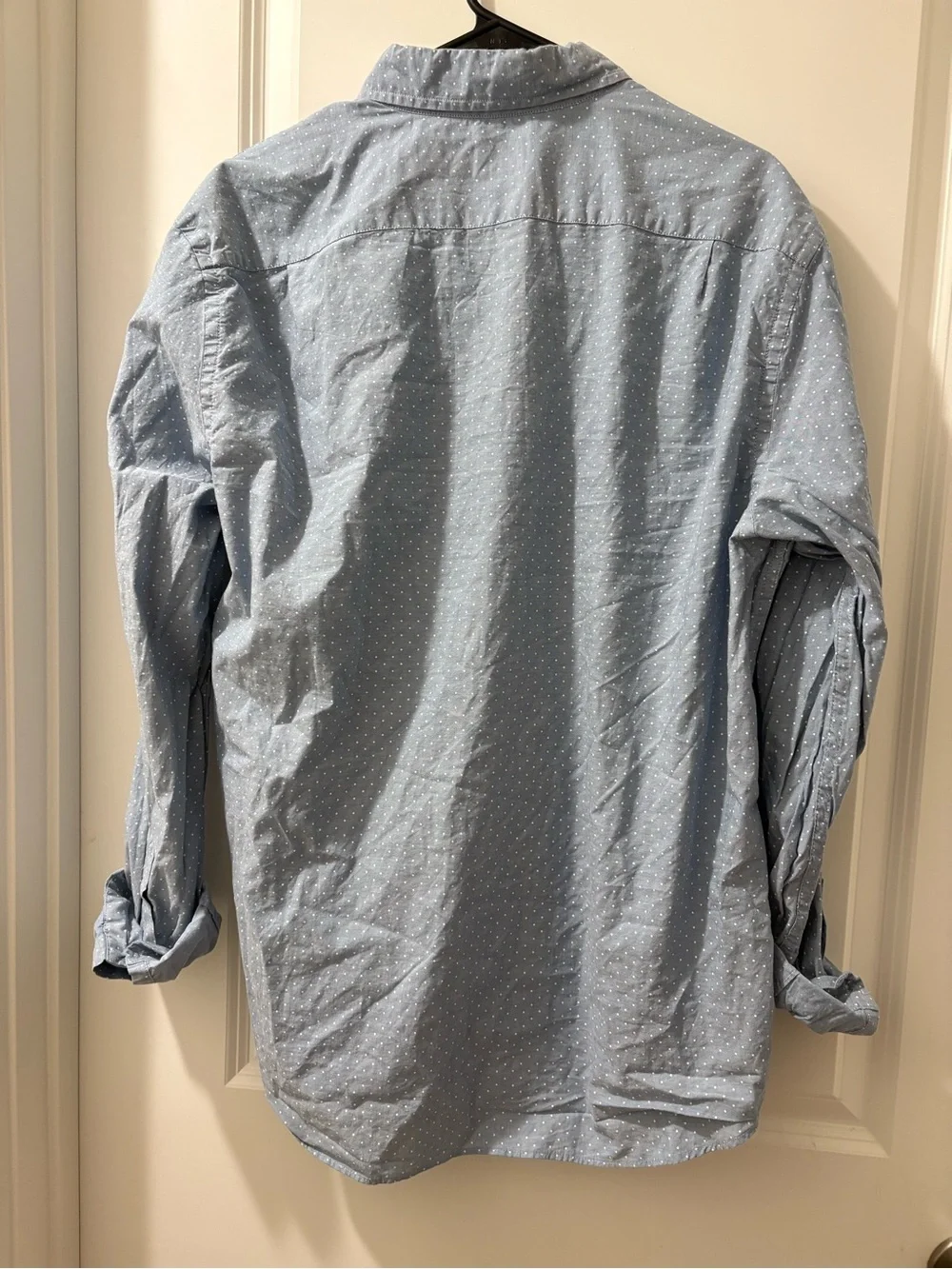 J. Crew Light Blue polka dot Button-Down Shirt- XL
